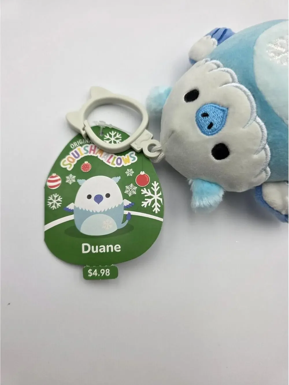 Squishmallows Plush Christmas Ornaments Lot Of 4 - Murray, Dray, Johann, Duane